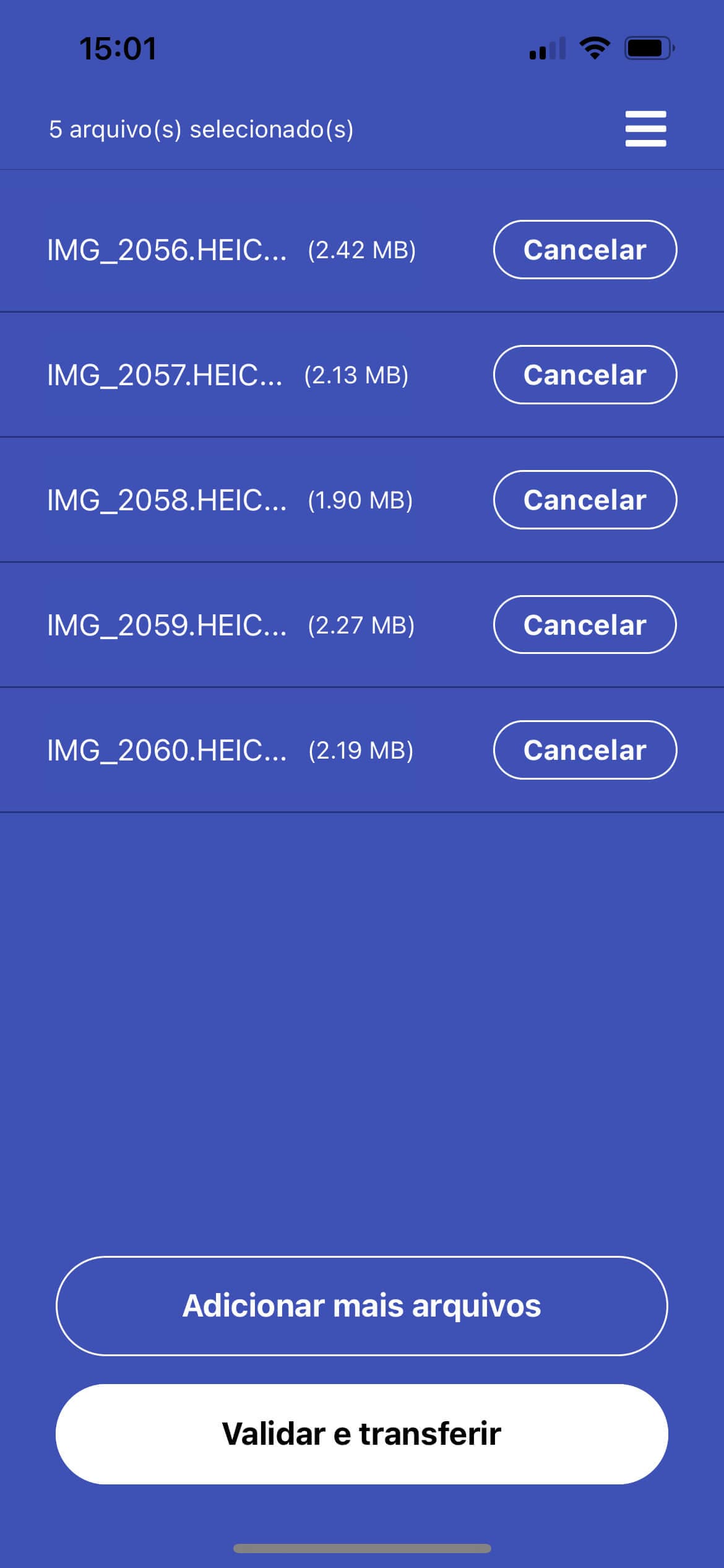 TransferNow mobile iOS