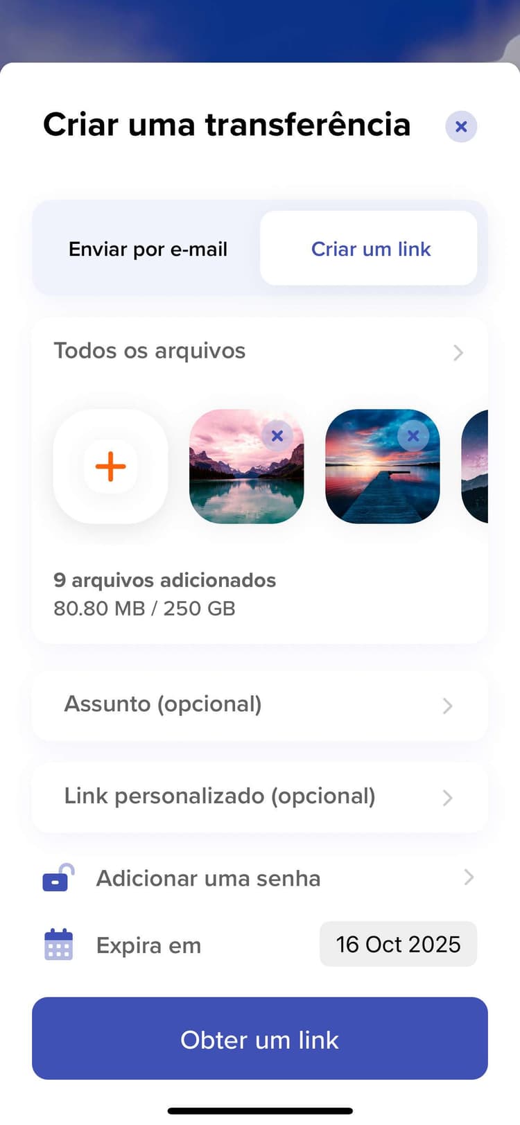 TransferNow mobile Android
