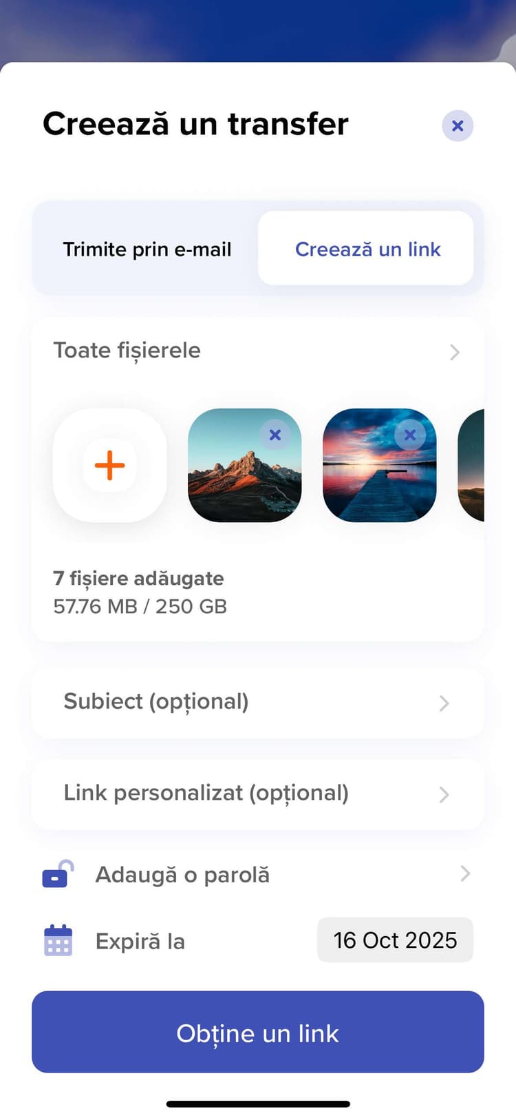 TransferNow mobile iOS