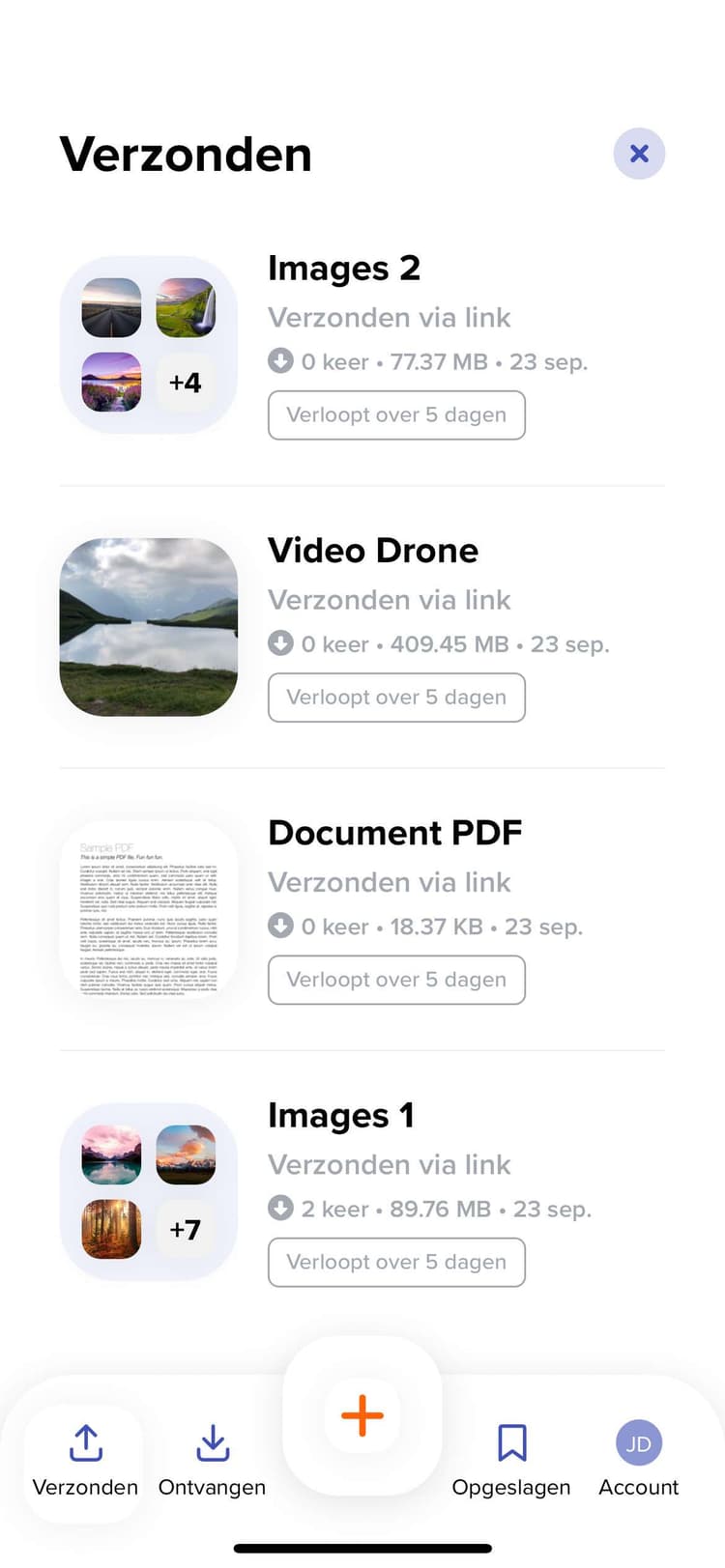 TransferNow mobile iOS