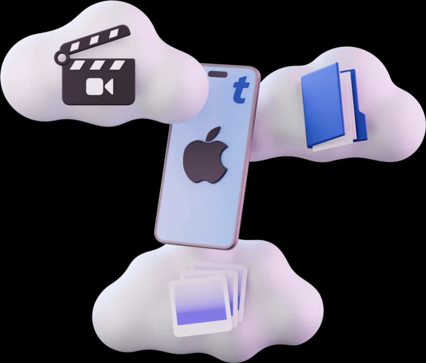  تطبيق الهاتف Apple iOS لإرسال ملفات كبيرة الحجم